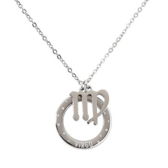 NWT Quotes by Izzy and Oliver Stainless Steel Virgo Pendant Necklace - Picture 1 of 2